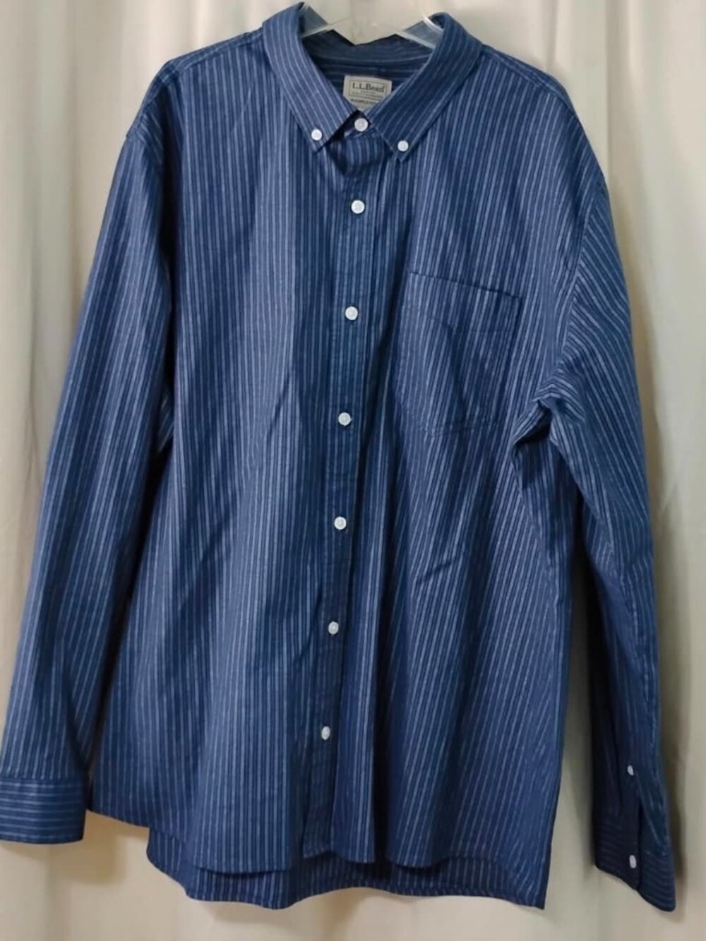 L.L. Bean's Performance Comfort Stretch Oxford fabric—breathable with flex.